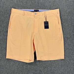 Peter Millar Crown Crafted Surge Golf Shorts Orange Men's Size 38 NWT MS24XB10